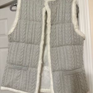🍁FALL CLEANOUT- MAKE AN OFFER! 🍁! NWOT Talbots sparkle & fur sweater vest